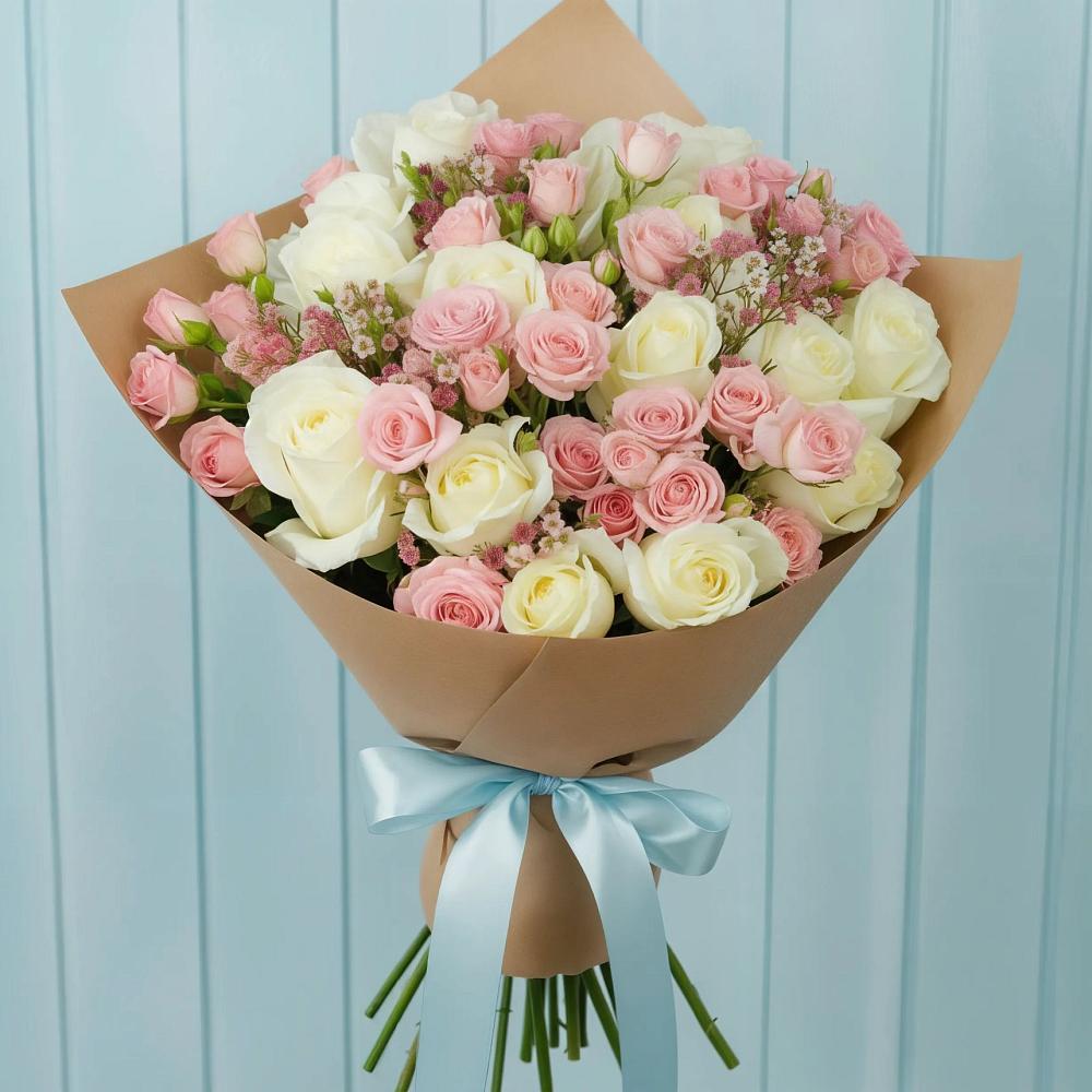 Букет романтичный подарок в Калининграде Букет цветов из: Розы в Калининграде