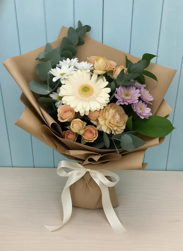 Букет цветов из: Герберы и Хризантемы в Калининграде