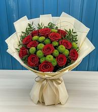 Букет цветов из:  Розы и Хризантемы в Калининграде
